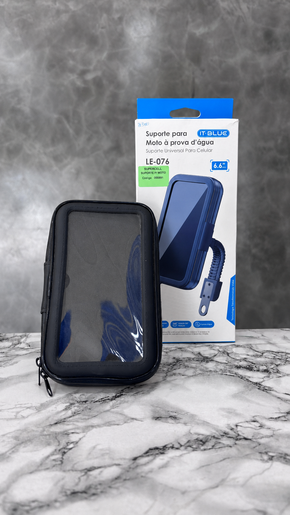 SUPORTE P/ MOTO A PROVA D`AGUA IT BLUE LE076